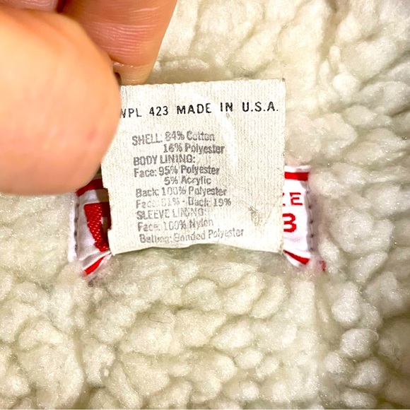 Vintage Blue Corduroy Fleece Lined Jacket. White Label. Small e. - Picture 5 of 5